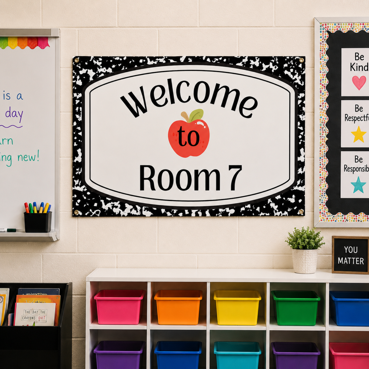 Personalized Laminated Classroom Welcome Banner | Custom Room