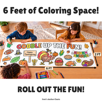 Thanksgiving Coloring Banner