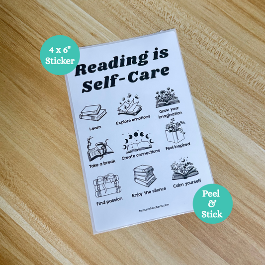 "Reading is Self Care" Anchor Chart Sticker
