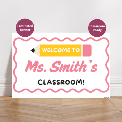 Classroom Welcome Banner | Personalized for Teachers