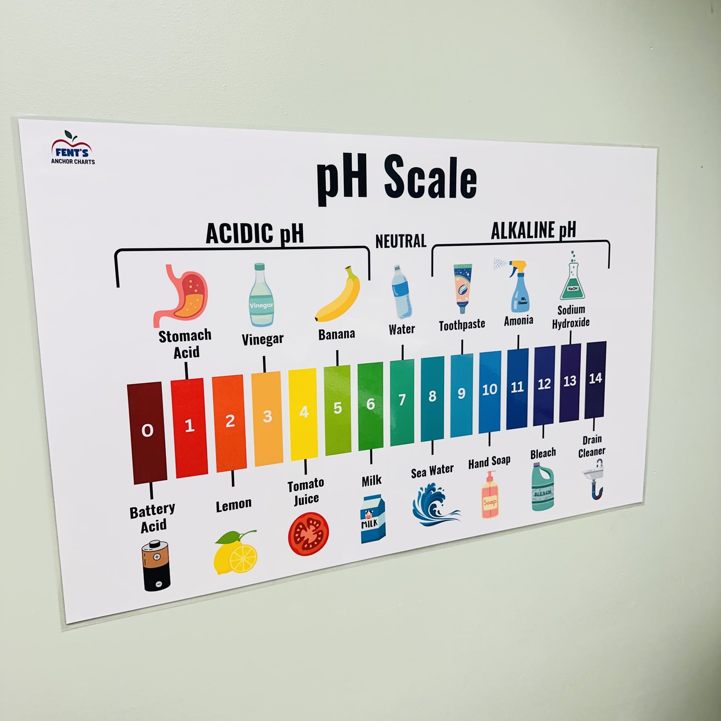 "pH Scale" Anchor Chart