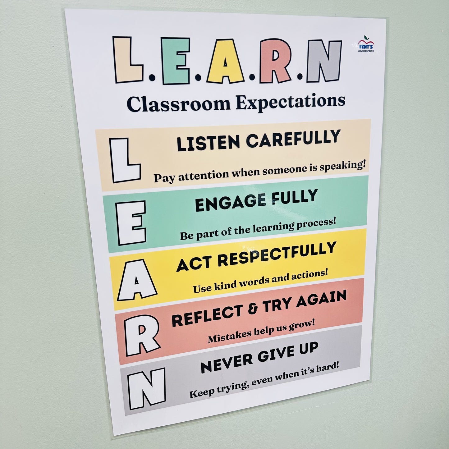 "LEARN Classroom Expectations" Poster