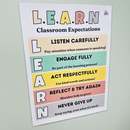 "LEARN Classroom Expectations" Poster
