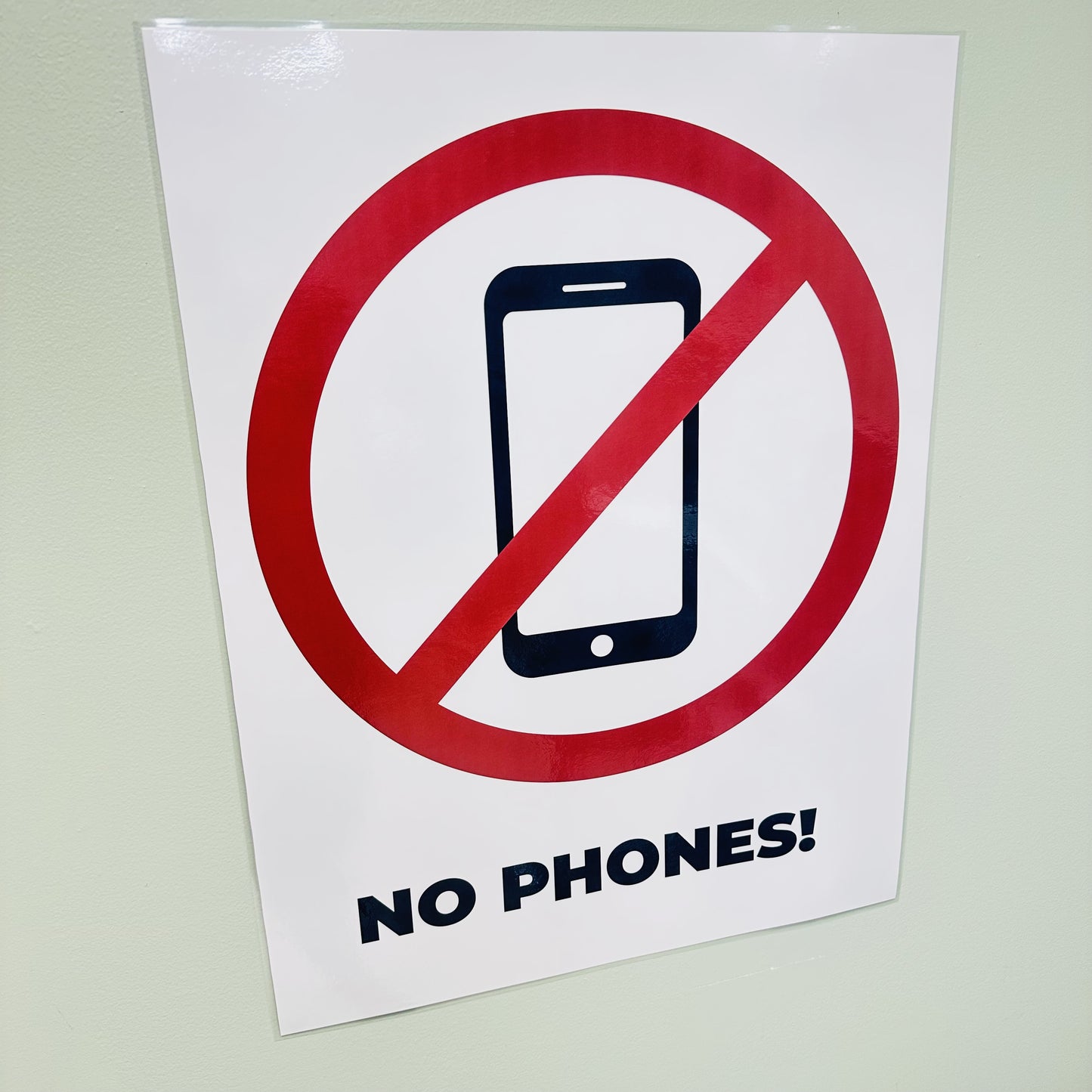 "No Phones" Anchor Chart