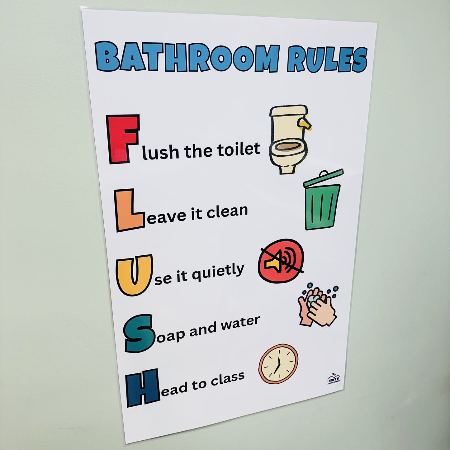 "FLUSH Bathroom Rules" Anchor Chart