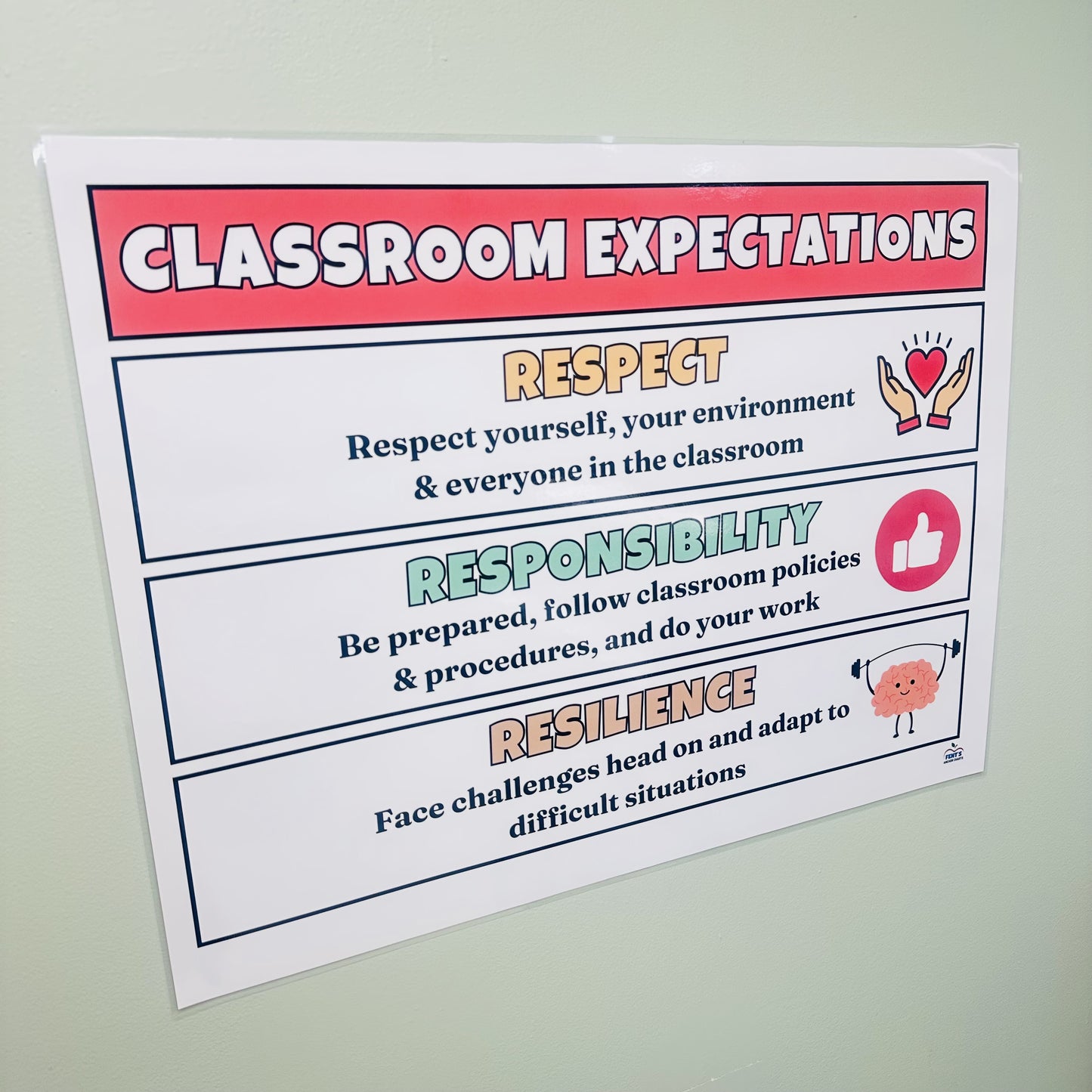 "Respect Classroom Expectations" Anchor Chart