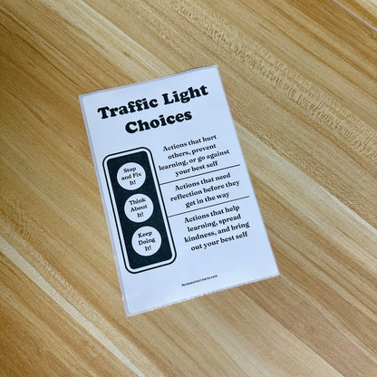 "Traffic Light Writing" Anchor Chart Sticker