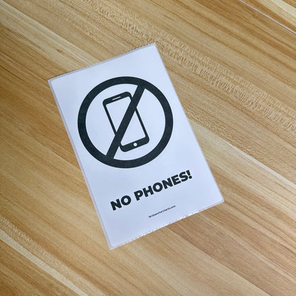 "No Phones in School" Anchor Chart Sticker