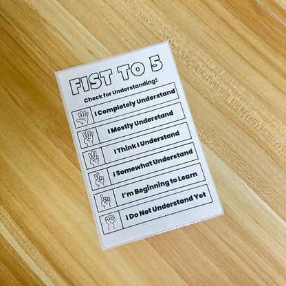 "Check for Understanding" Anchor Chart Sticker