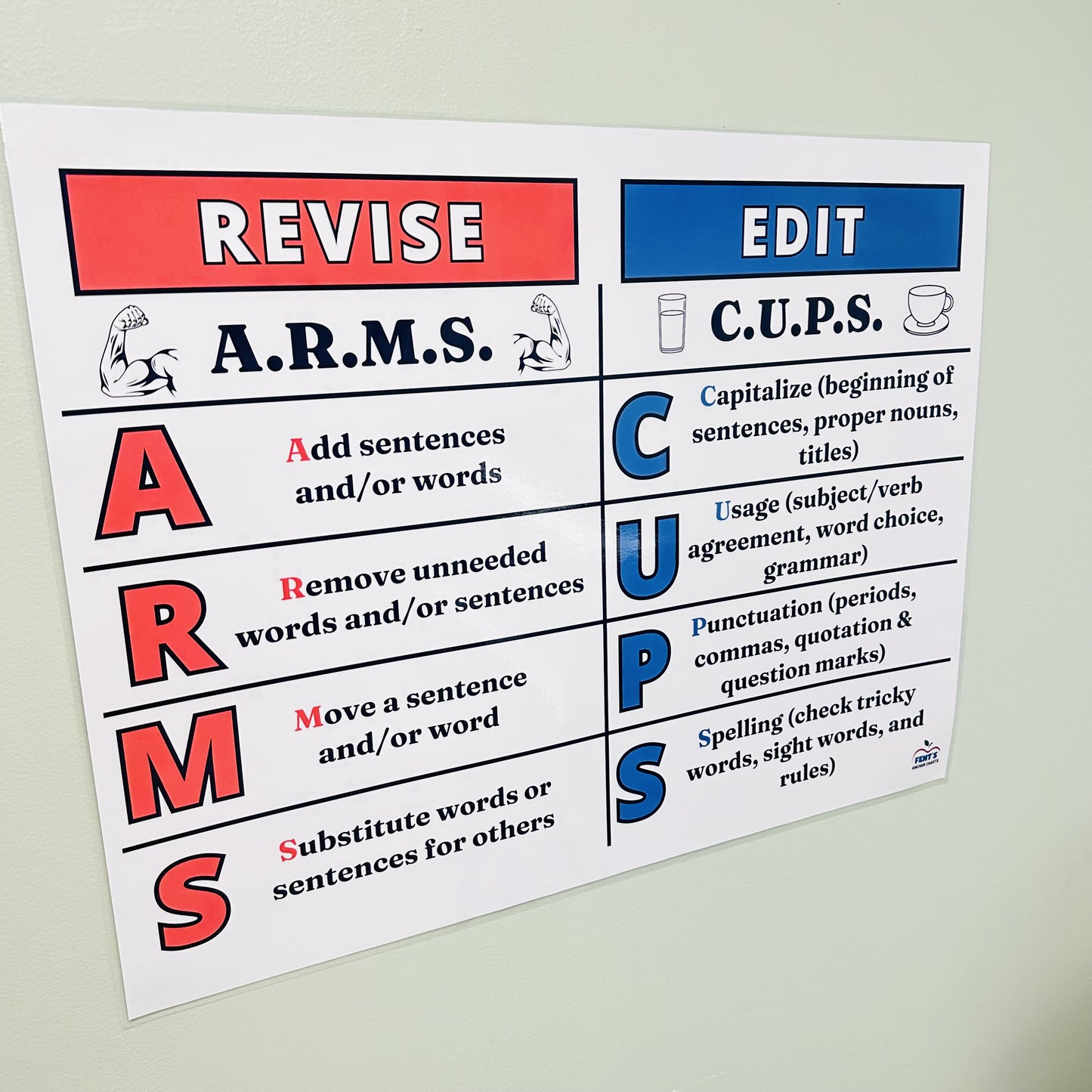 "ARMS & CUPS" Anchor Chart