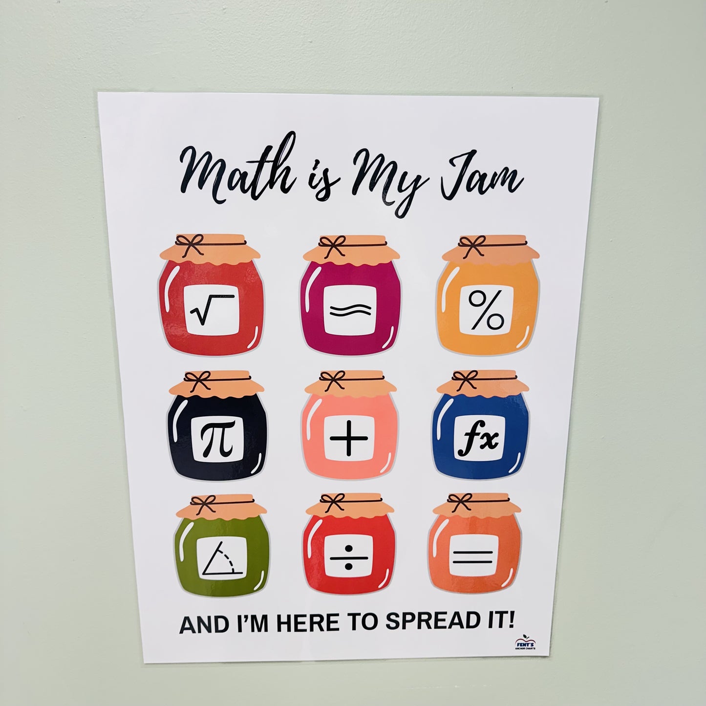 "Math is My Jam" Poster