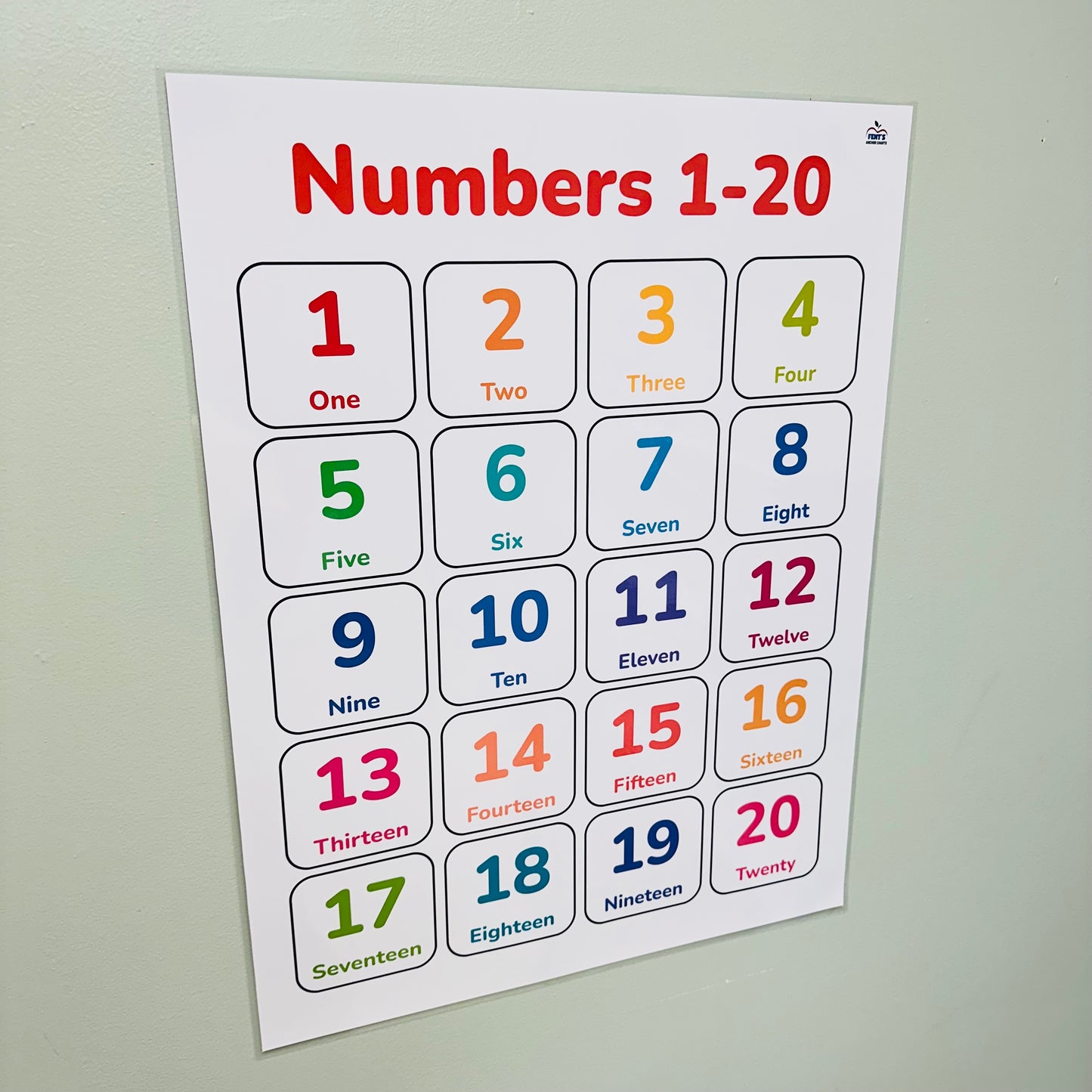 "Numbers 1-20" Anchor Chart
