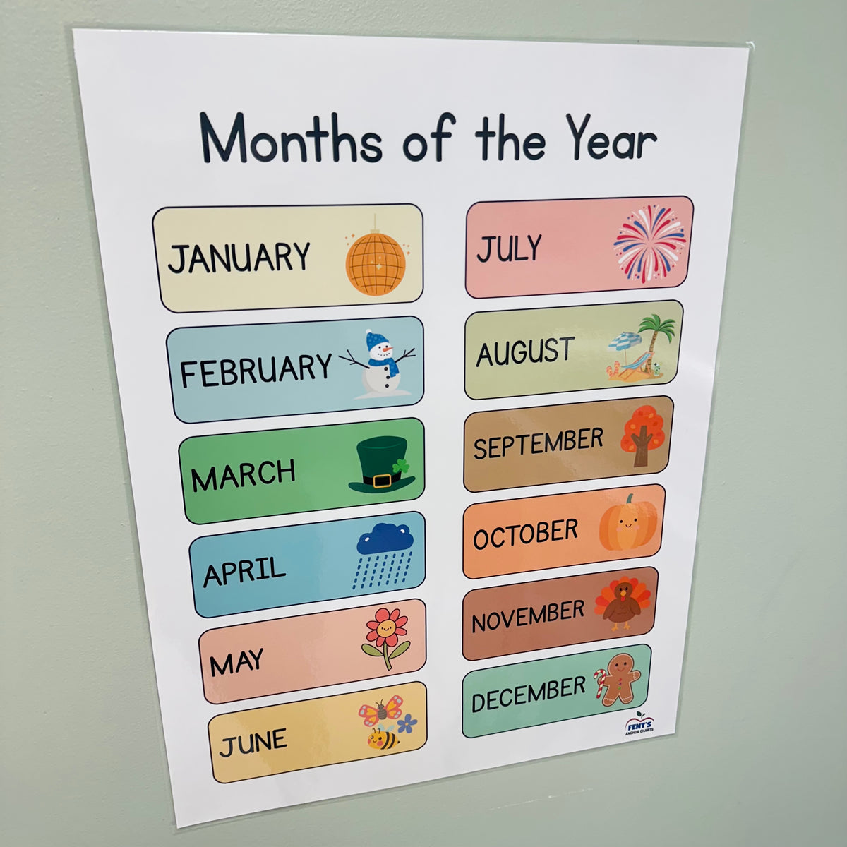 "Months of the Year" Anchor Chart