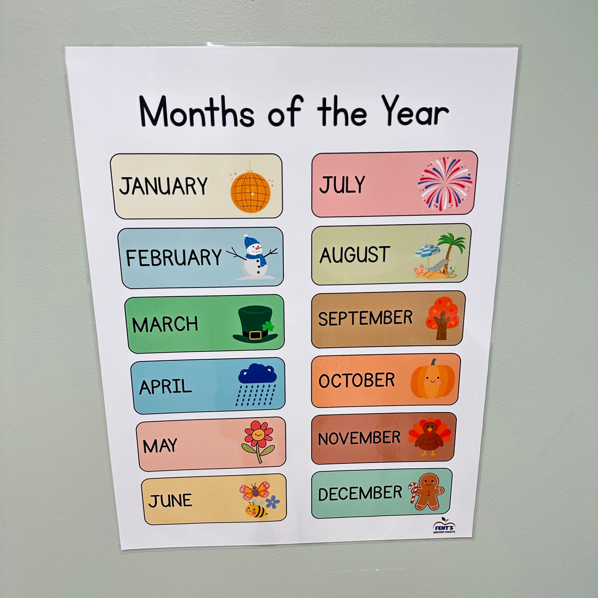 "Months of the Year" Anchor Chart