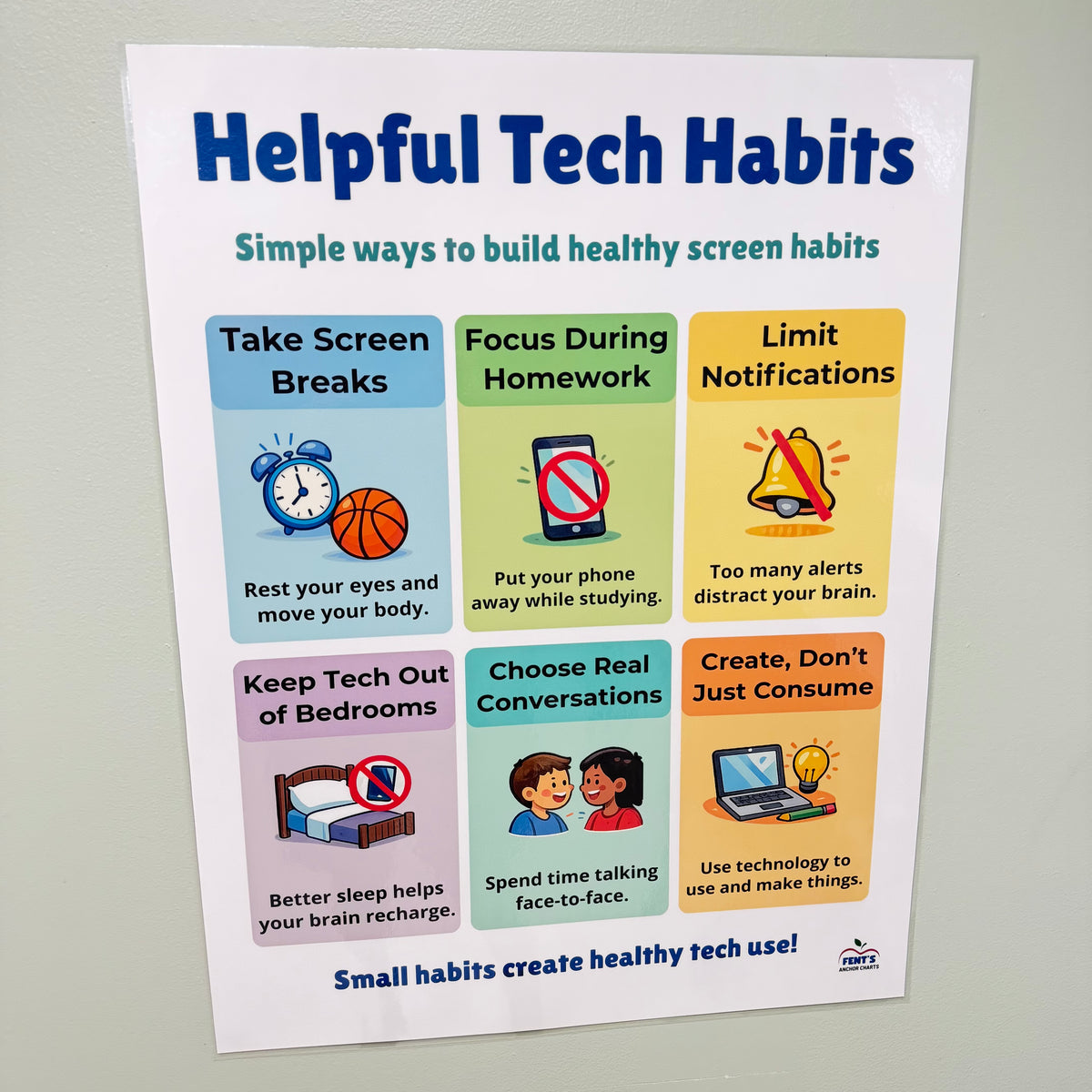 "Helpful Technology Habits" Poster