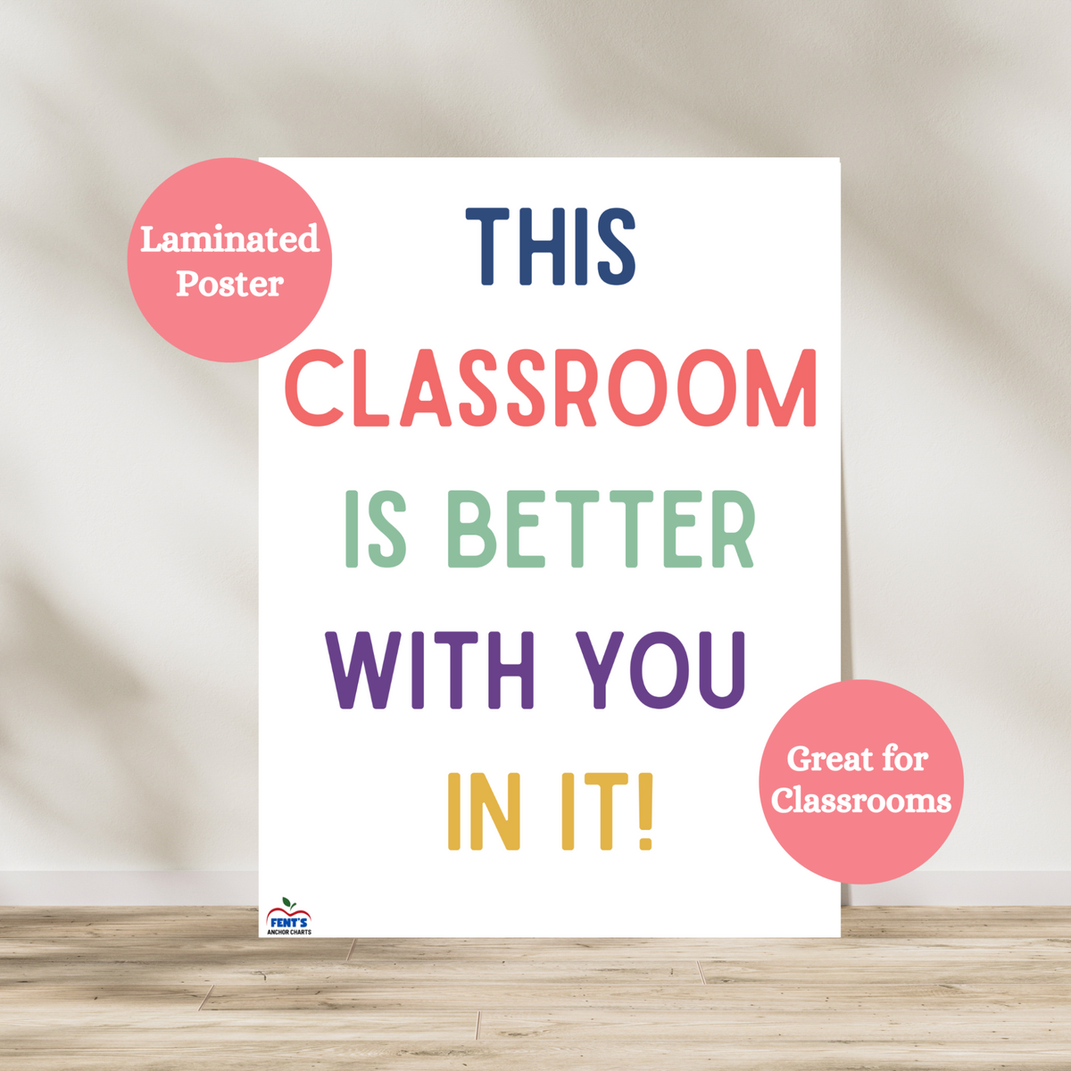 This colorful smiley face poster is a great inclusive anchor chart for your elementary, middle school or high school classroom. This poster promotes a positive learning environment and build classroom culture. Laminated for durability.